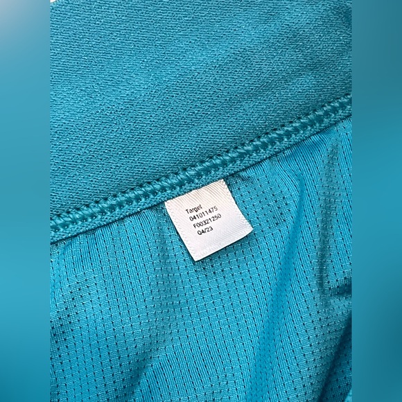 All In Motion Teal Women's Running Shorts with Zipper Pocket & Drawstrings Sz XL - Picture 10 of 16